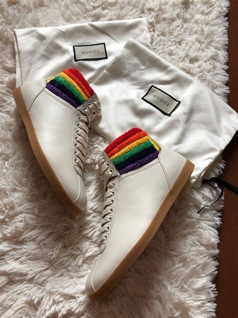 gucci rainbow high tops